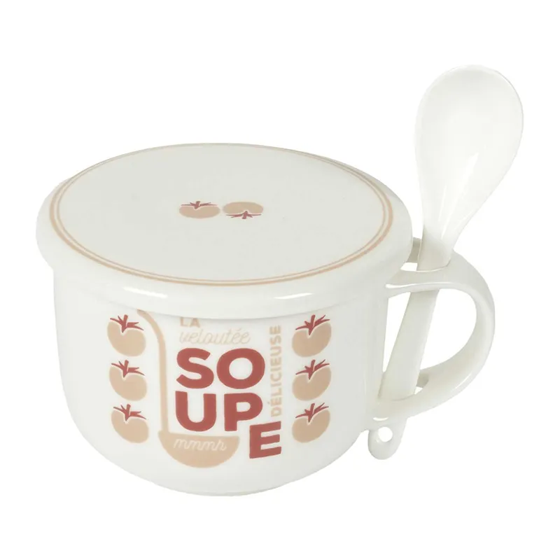 Bol à Soupe + couvercle Aléat. - 55cl-8