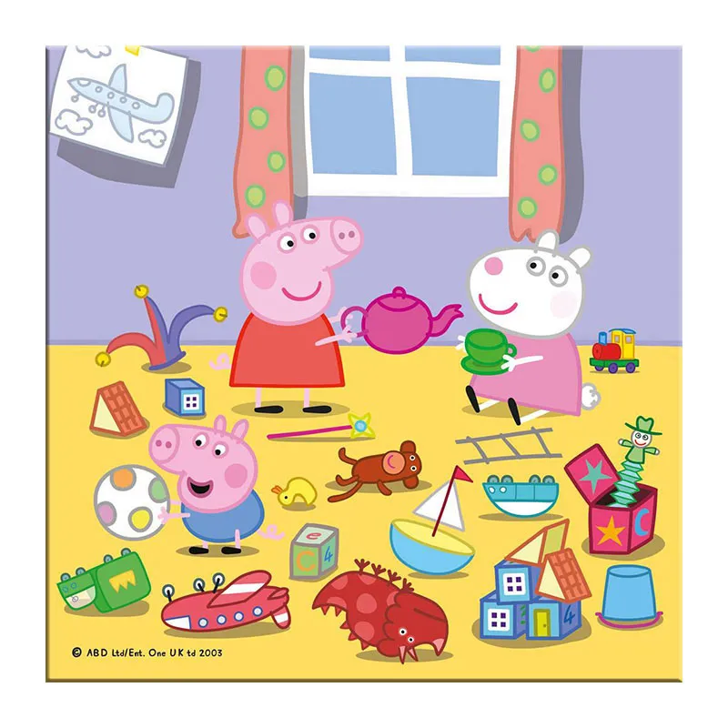 3 Puzzles 55pcs Peppa Pig en vacances - 5+-3