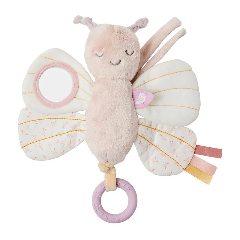 Peluche d'activité Papillon Rose - 25x25cm-0