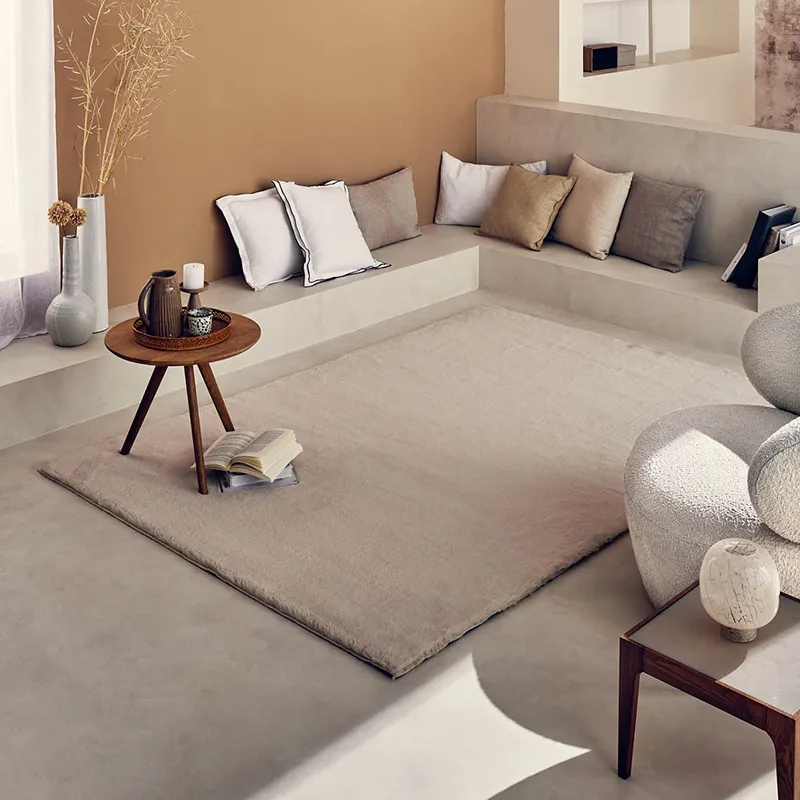 Tapis Ava Uni - Beige-0