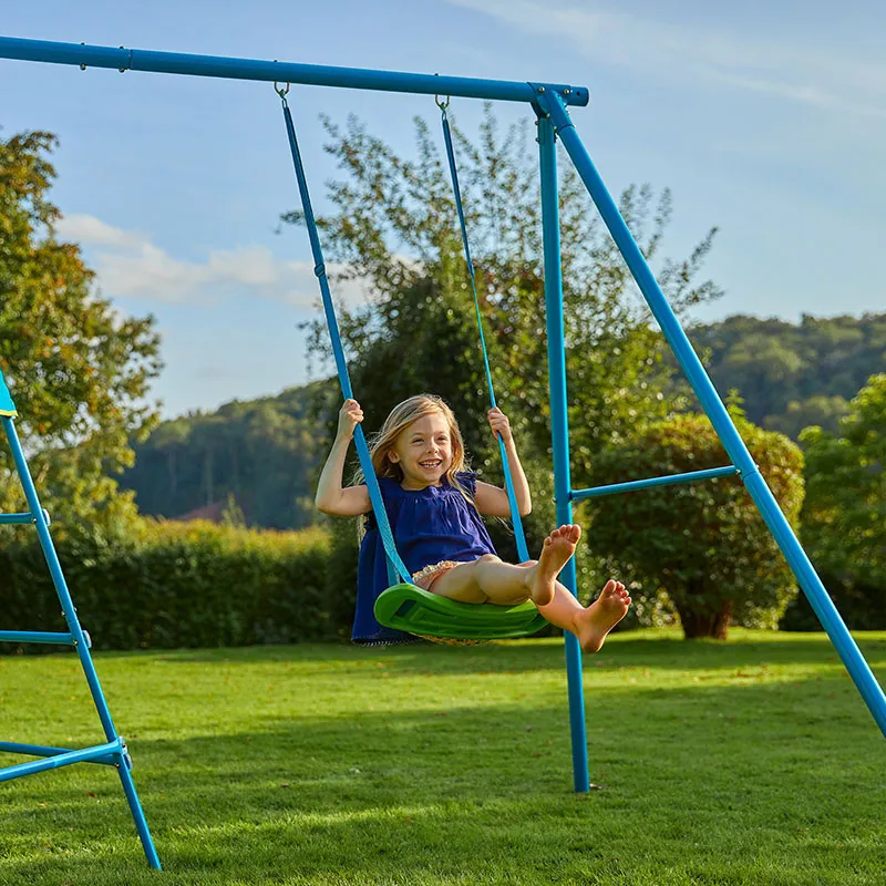 Aire de jeux Tour + Portique Métal - 18m+-6