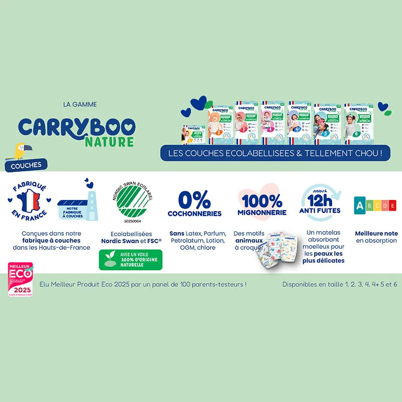 Couches Peaux Sensibles Naturelles T6/16-30kg - 102 couches-1