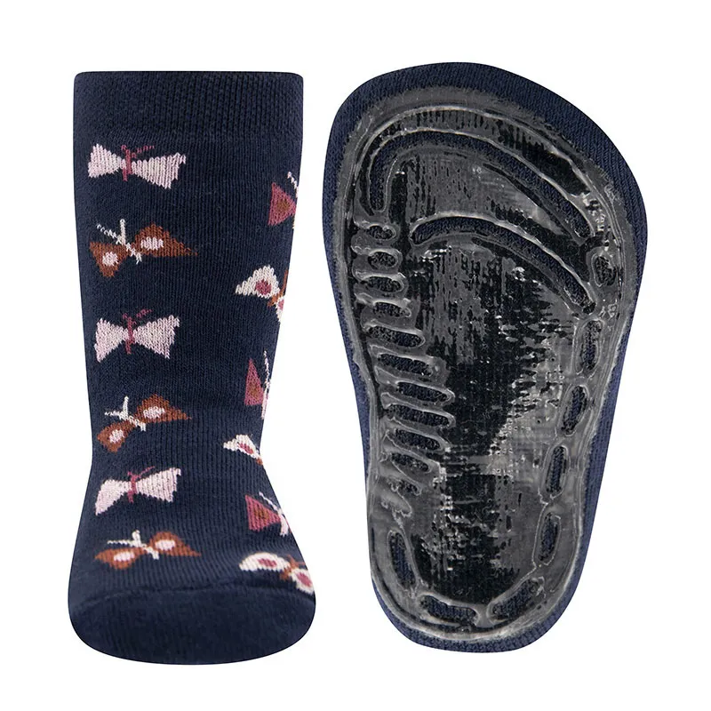 Chaussettes antidér. Papillon - Marine-0