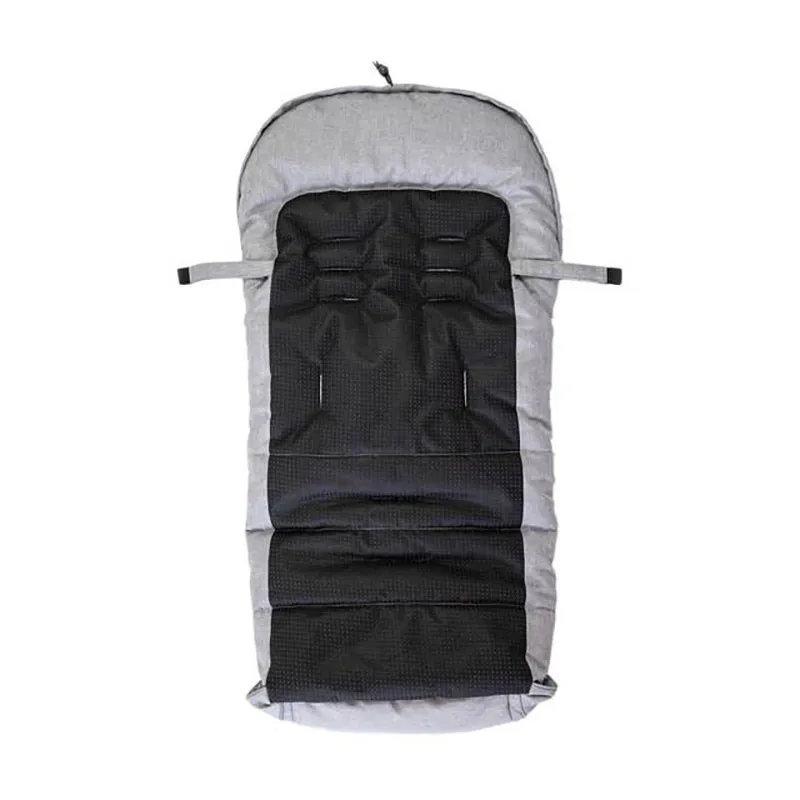 Chancelière Microdoux imp. Étoiles Gris - 100cm-2
