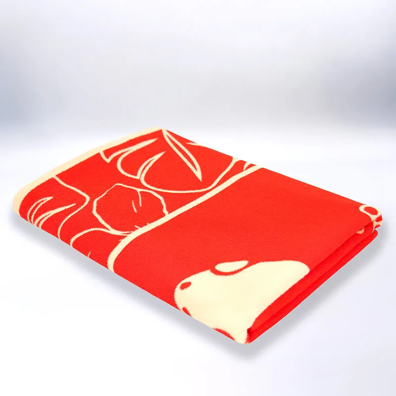 Serviette de plage enfant Tuara Orange - 70x140cm-1