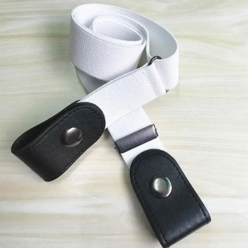 Ceinture élastique sans boucle Beige - 80/180x3,4cm-4
