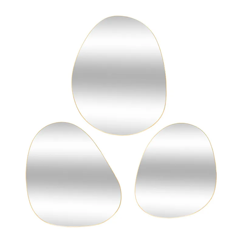 3 miroirs organiseurs Lida Métal Or - 37x47cm-4