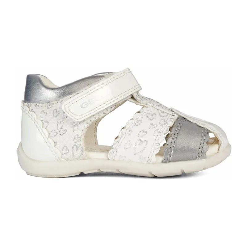 Sandales Premiers pas Elthan - Blanc/Gris-1