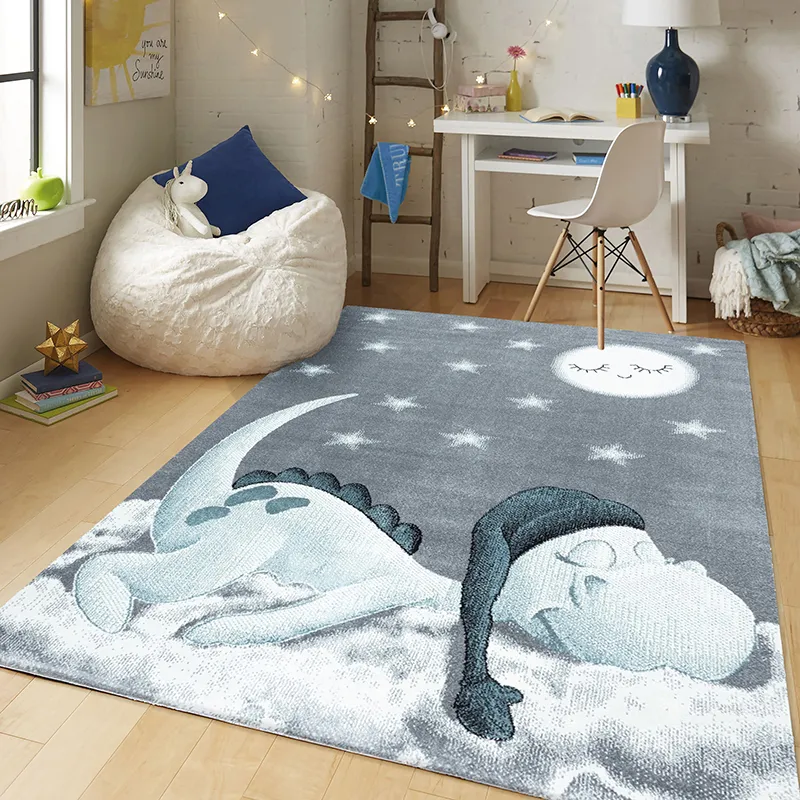 Tapis Dino dodo Bleu - Plusieurs dim. dispos-0