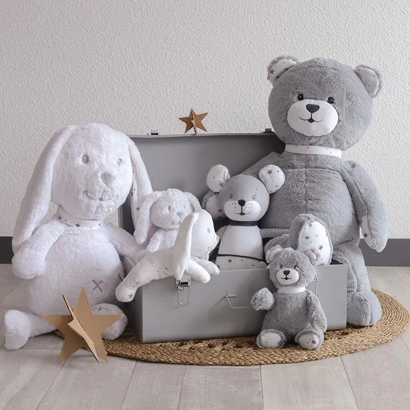 Grande peluche Lapin Martin et ses copains - 60cm-9