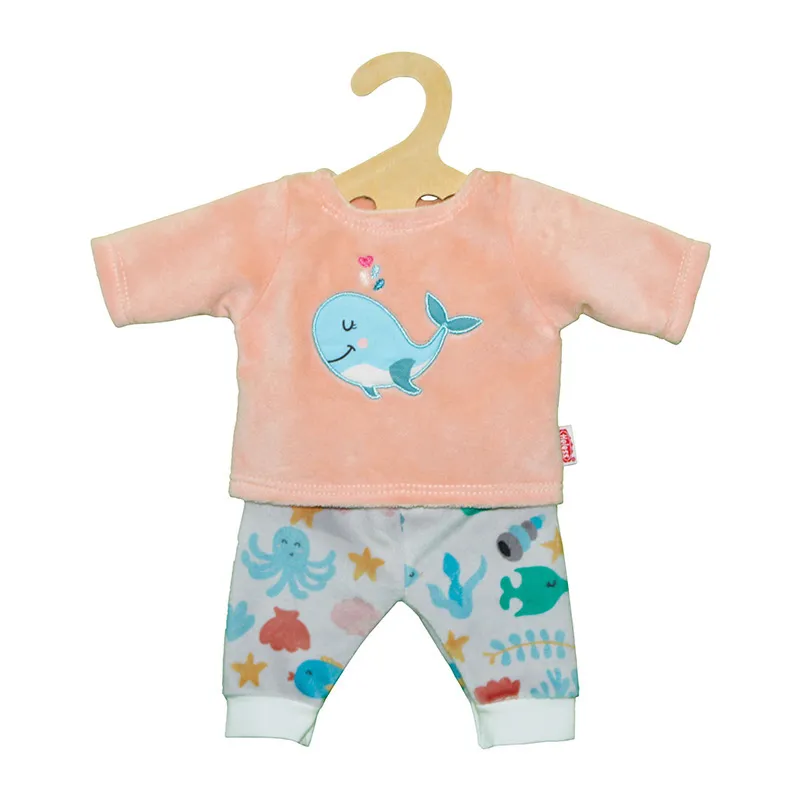 Pyjama léger Baleine Bobby - Poupée 28-35/35-45cm-0
