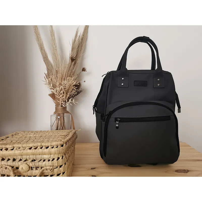 Sac à langer Noir - 26x40x17m-7