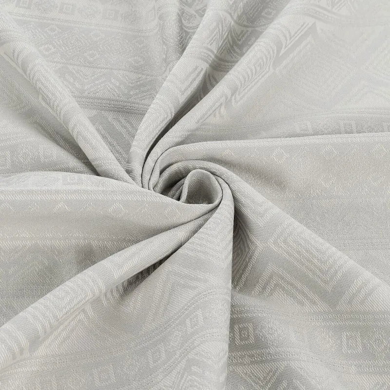 Écharpe de portage BIO Cubic Lines/Pale Grey Fidella - 0m+-4