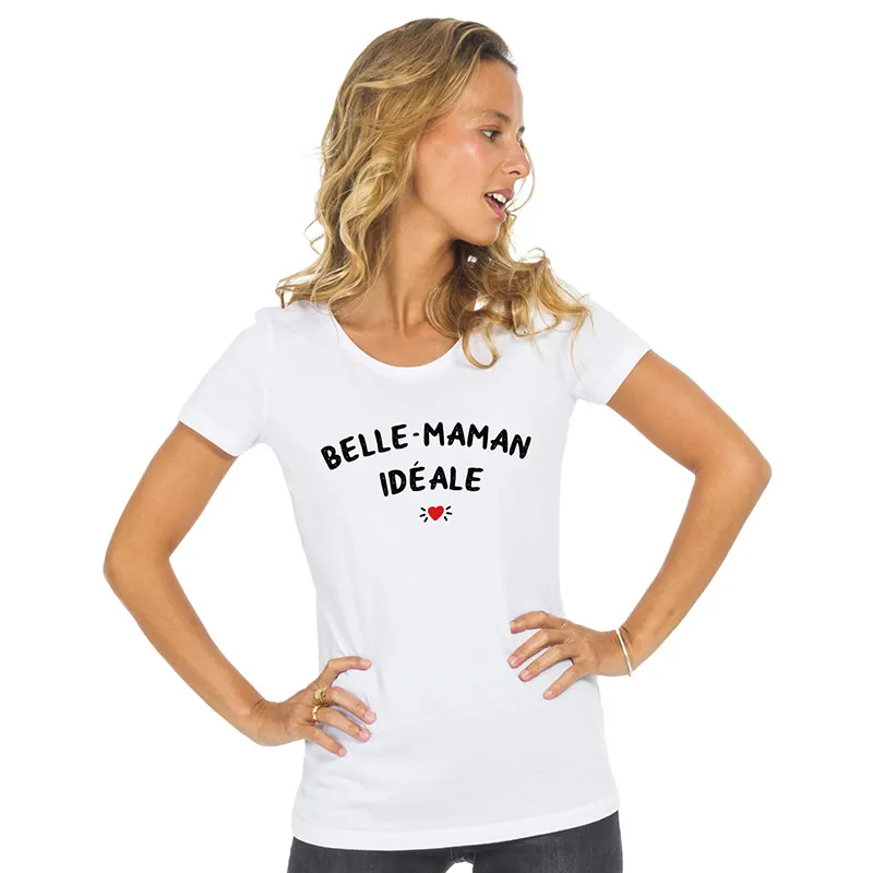 T-shirt Belle-Maman idéale - Blanc-0