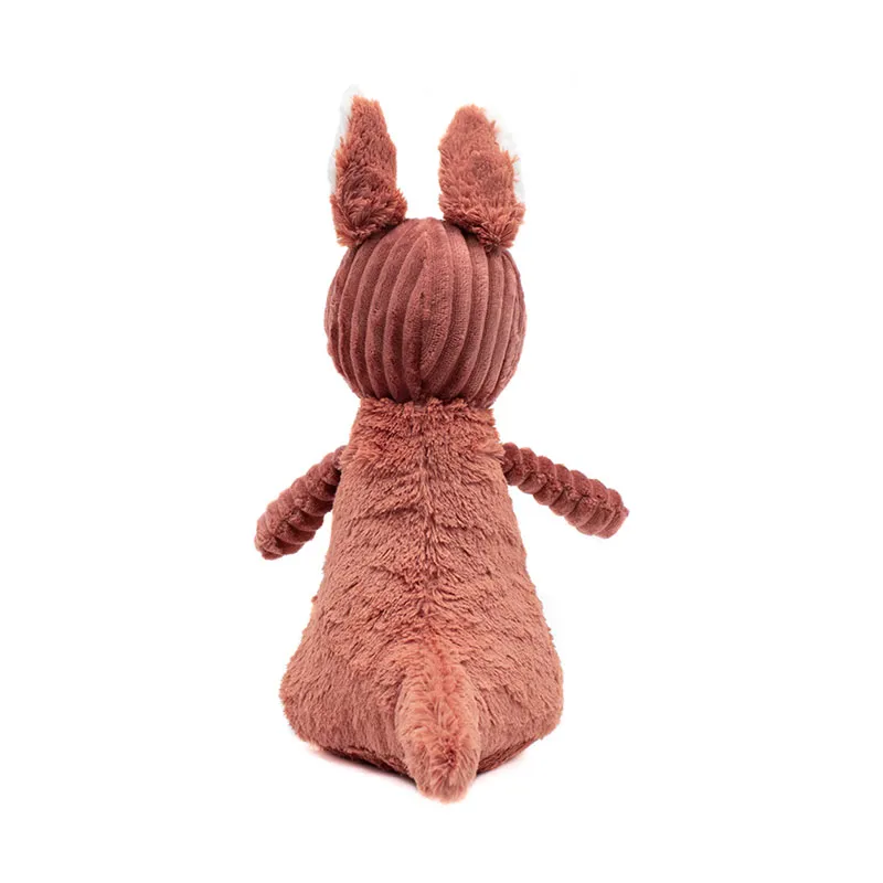 Peluche Kangourou & son Bébé Terracotta - 15x19x39cm-3