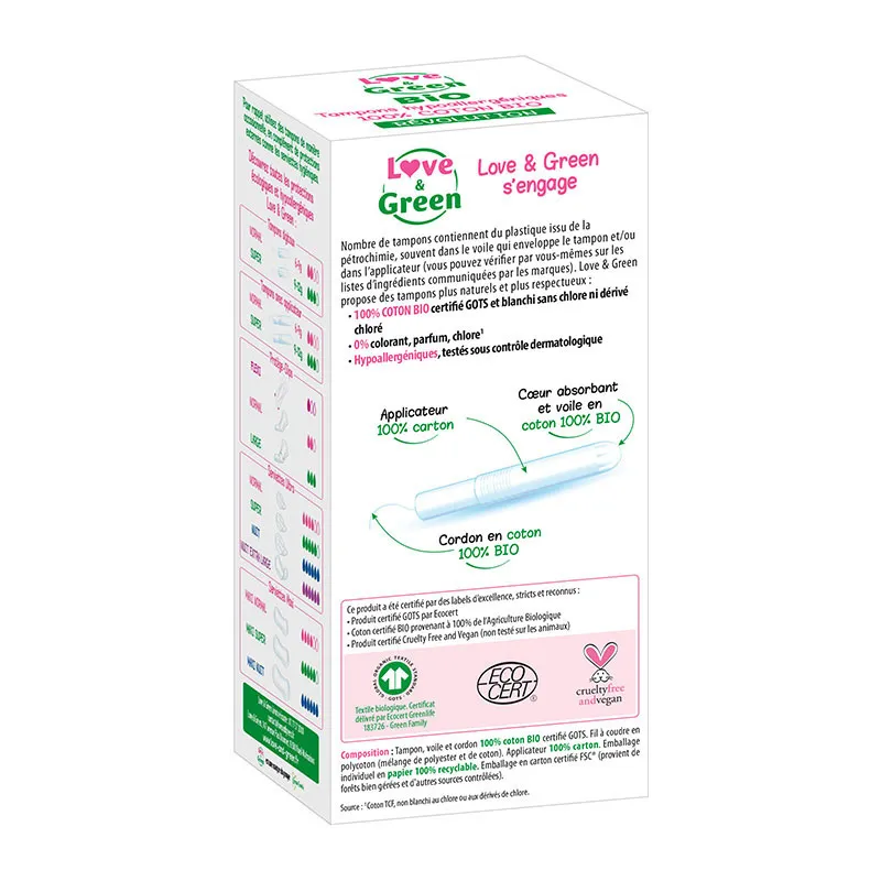 Tampons BIO NORMAL avec Applicateur - 2x16-7
