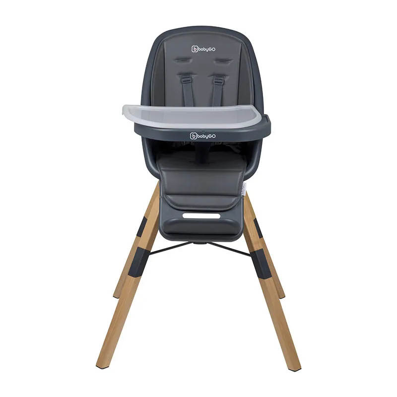 Chaise haute 360° Carou Gris - 6m+-2