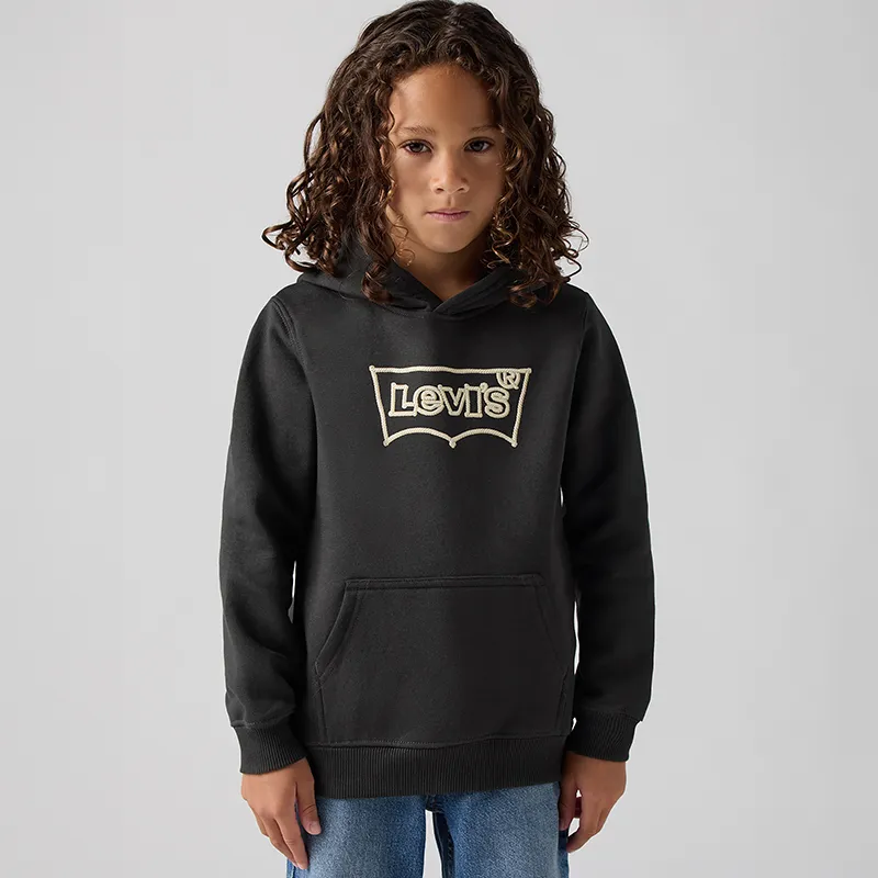 Sweat à capuche Enfant Rope batwing - Pirate Black-1