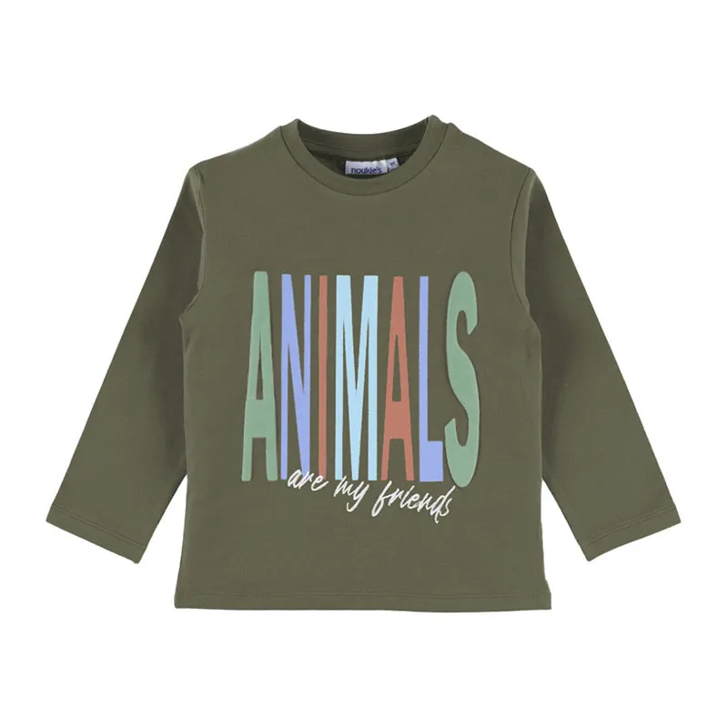 T-shirt ML Animals BIO - Vert-1