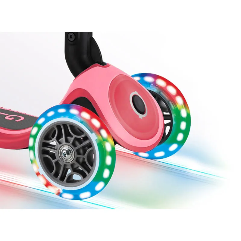 Trottinette 3 roues pliable Primo roues lumi. Rouge - 36m+-8