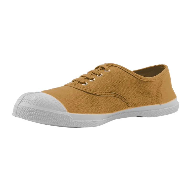 Tennies à lacets Femme - Camel-3