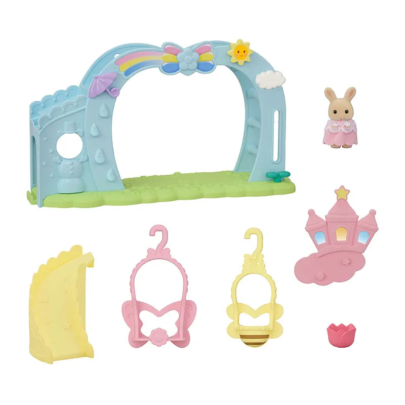 Aire de jeu des bébés & bébé lapin crème - 7pcs-1