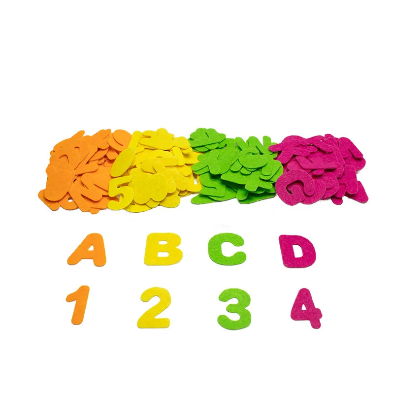 Gommettes feutrine Chiffres/Lettres 150pcs - 3+-2