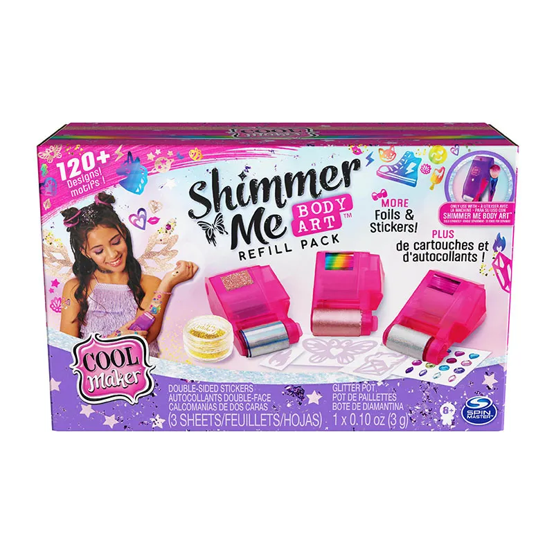 Kit de recharge Tatouages Shimmer Me Body Art 8pcs - 8+-4