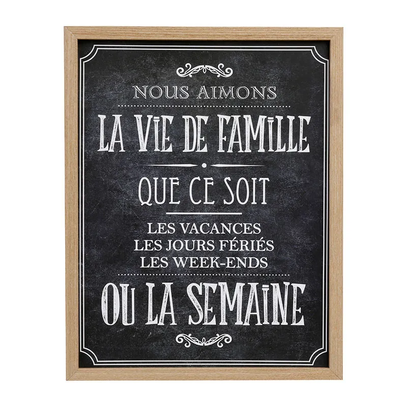 Cadre déco Bistrot Aléa. - 24.5x31.5cm-3