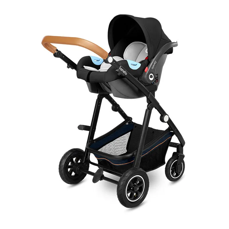 Trio Poussette Amber + Nacelle + Cosy Gr.0+ Bleu Navy - 0m+-22