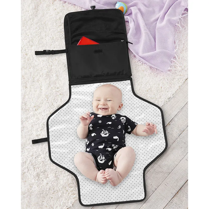 Sac à langer avec matelas Pronto Noir - 30x10x21cm-7