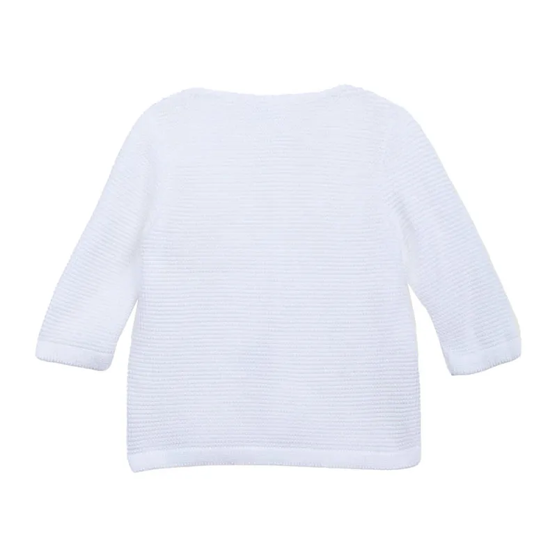 Gilet Coton Bio - Blanc-1