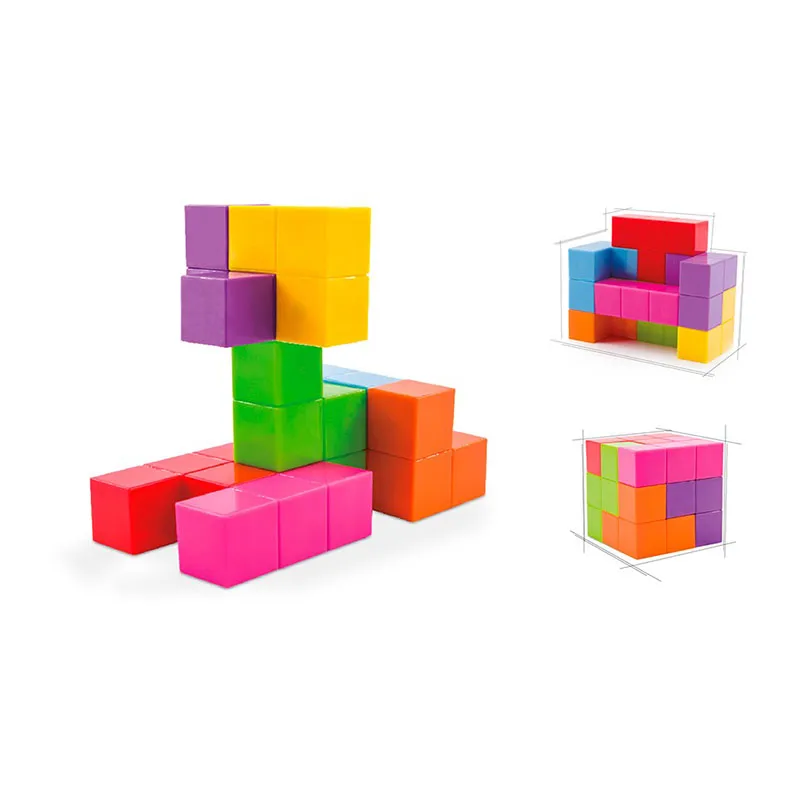 Jeu de cubes à empiler magnétiques 7pcs - 6+-3
