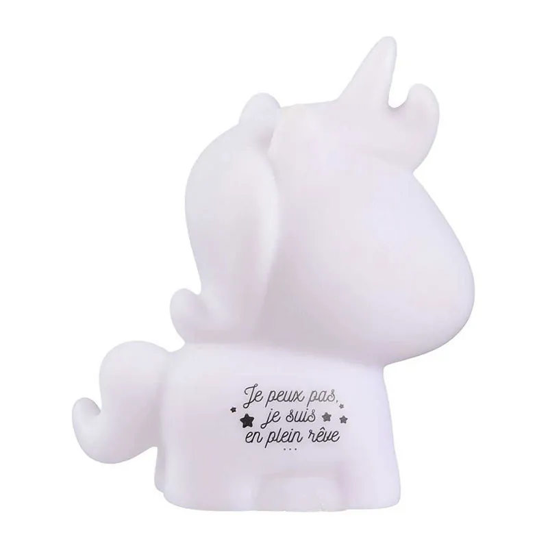 Veilleuse Licorne Rose - 10x16.5x5cm-2