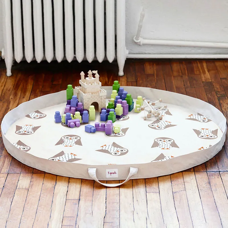 Tapis de jeu repliable Chouette - 112cm-0