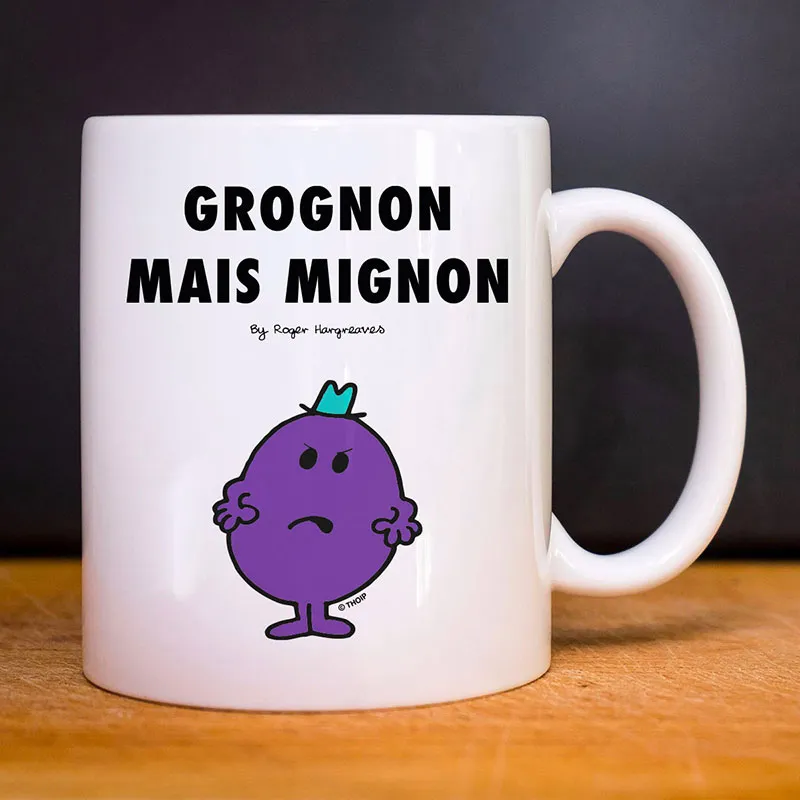 Mug Grognon mais mignon 2 - Blanc-0