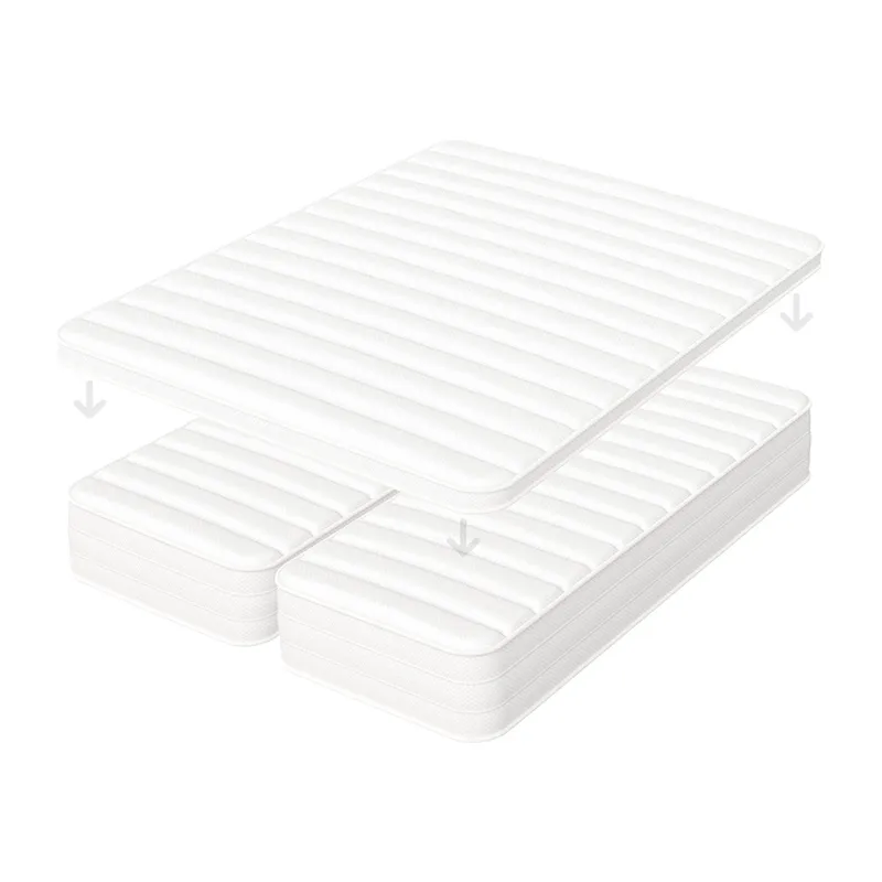 2 Matelas 80x200x25cm + 1 sur-matelas-0