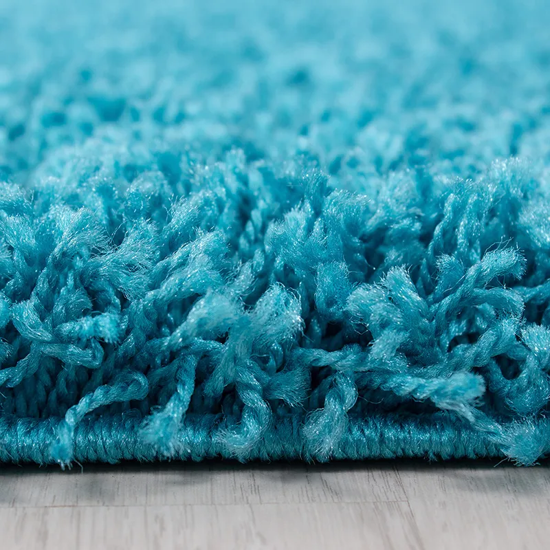 Tapis rond Life Turquoise - Plusieurs dim. dispos-1