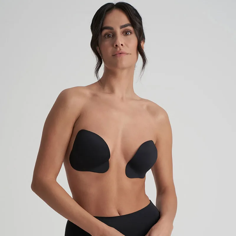Coques adhésives Push-up - Noir-3