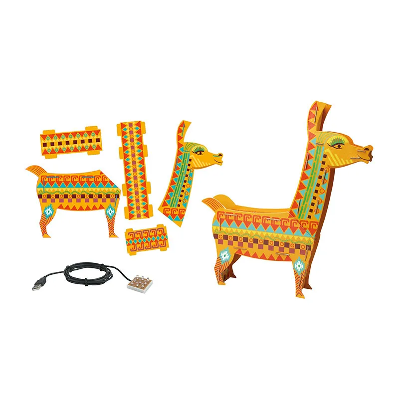 Kit créatif Lampe 3D - Lama-0