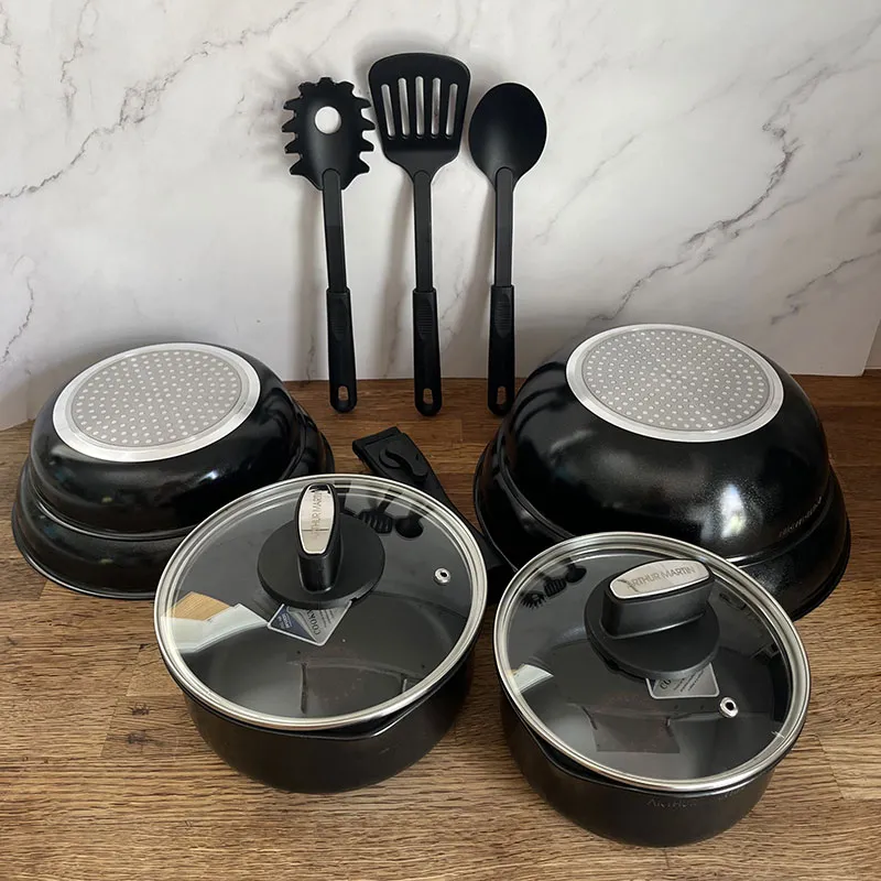 Batterie de cuisine 12pcs Alu. - Tous feux dont Induction-3