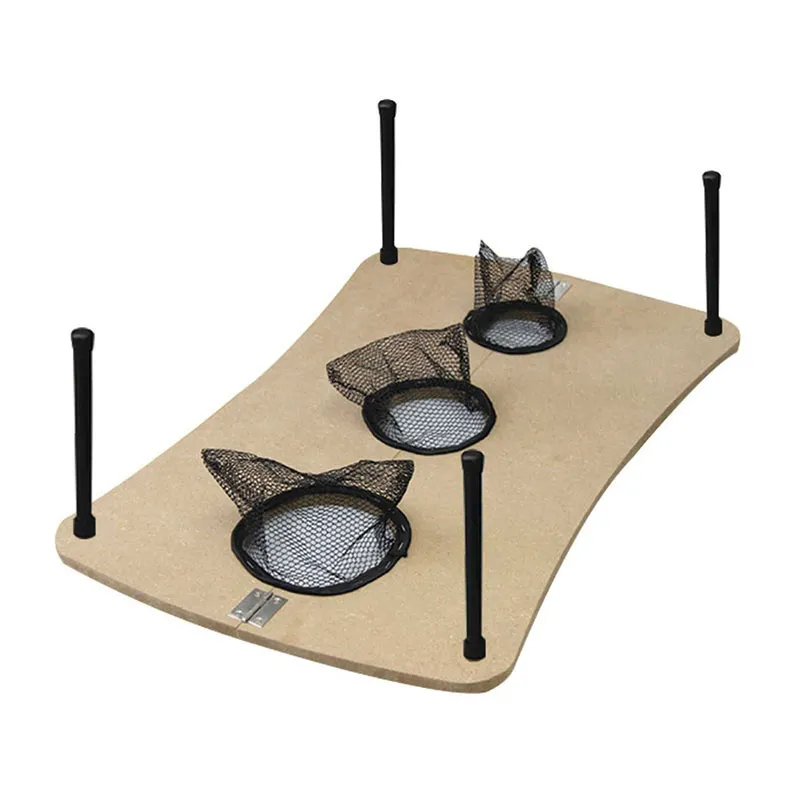 Jeu de lancer en bois Marron/Bleu/Rouge - 28,3x60,8x3,8cm-4