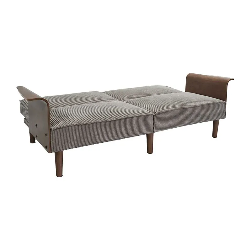 Canapé convertible Côtelé Scott - 90x205x83cm-5