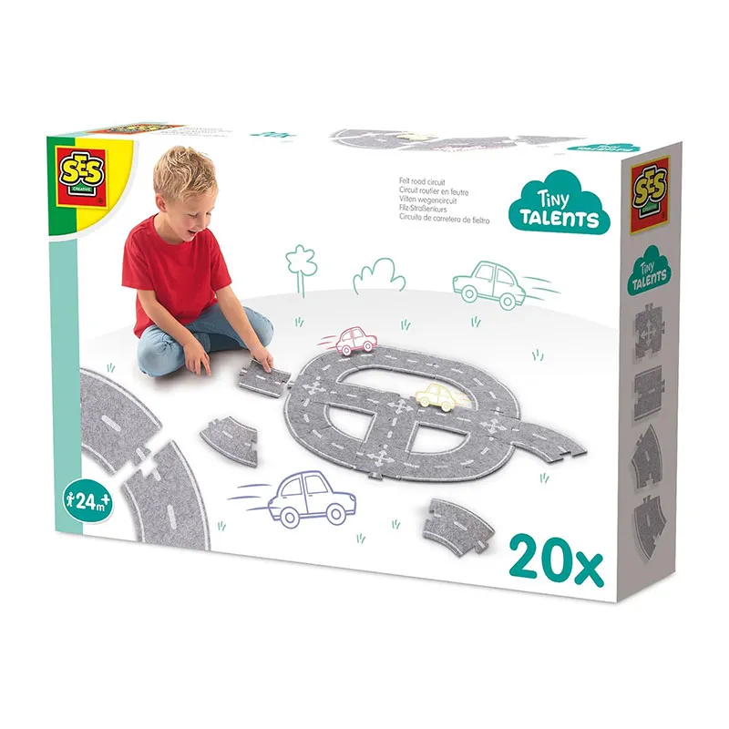 Circuit routier en feutre 20pcs - 24m+-0