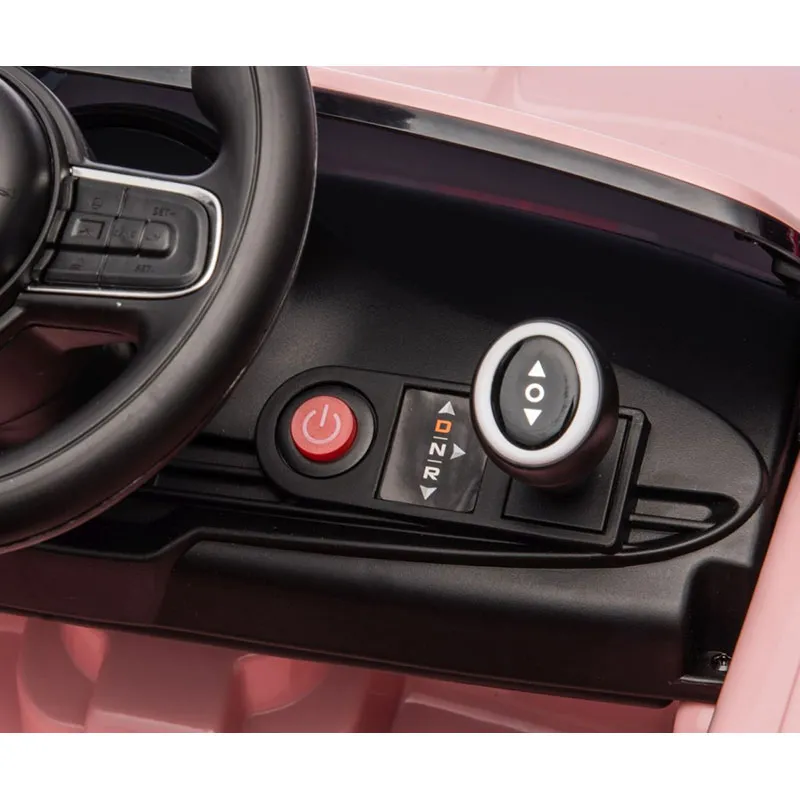 Voiture à batterie Fiat 500e Rose - 36m+-8