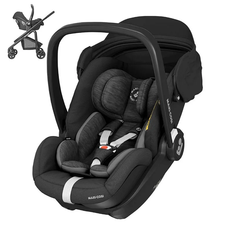 Siège-auto Cosi Marble I-Size/Ceinturé Gr.0+ - Essentiel Black - BEBE CONFORT-0