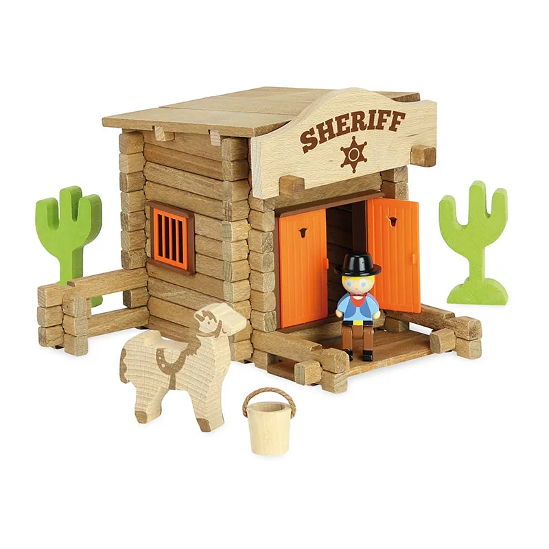 Maison du Shérif Far West à construire 80pcs - 5+-0