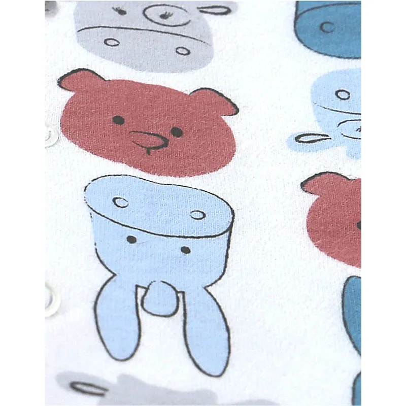 2 Barboteuses Vache BIO - Rose/Blanc/Bleu-6