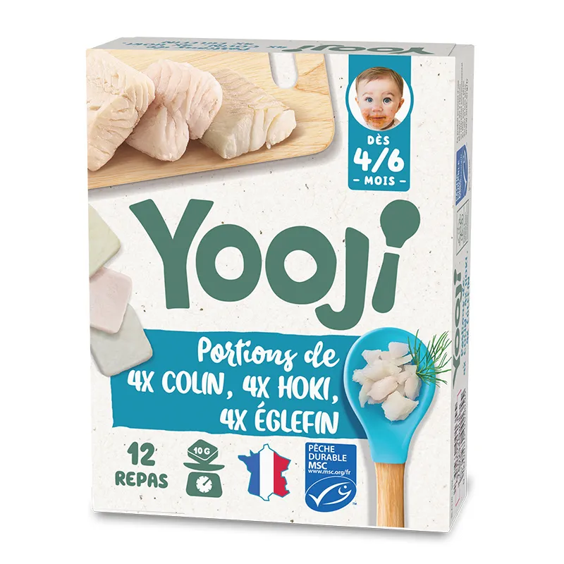 Hachés de Colin, de Hoki,  d'Eglefin MSC Pêche Durable - 12 portions - 6m+-0