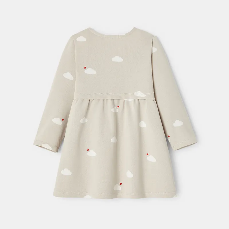 Robe ML Fille - Beige sable-1